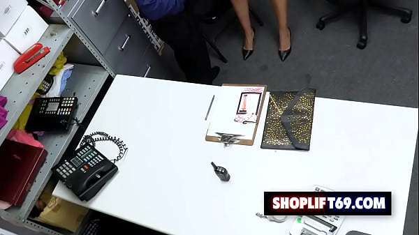 Hot latina milf Armani Dream getting fucked by security guard for stealing a pair of stockings at the store