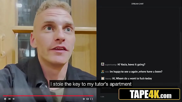 Young Student Streaming Sex with His Sexy Mature Math Teacher