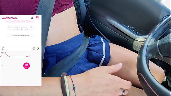 A friend of mine is filming me while I drive and a fan controls my lovense vibrator remotely