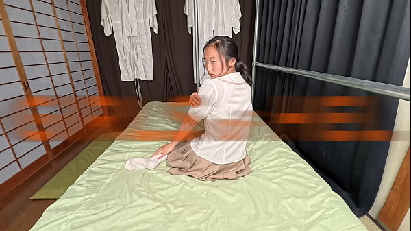 Anal training for a shy Asian student – first sex teacher makes her cum