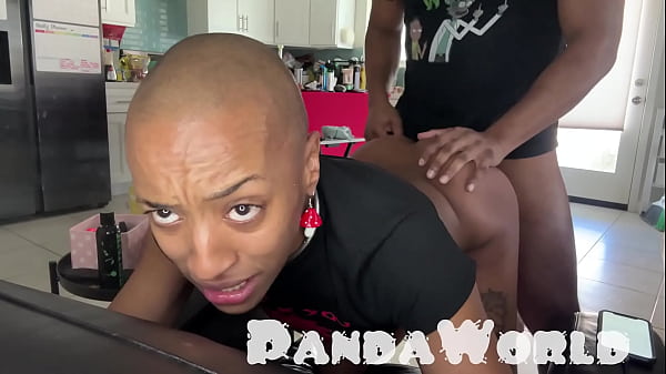 Bald Ebony Anal Submissive Slut Gets Her Asshole Destroyed by BBC!