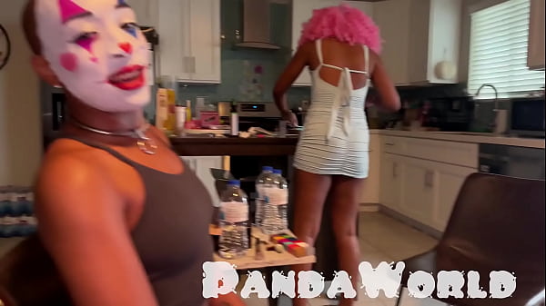 Clown Bald Ebony Cleo Panda BJ BBC Riding