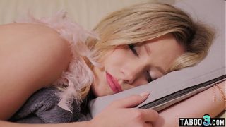 Hot blonde Russian teen Lily Blossom fingered and fucked in the ass hard