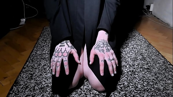 Cultist slut is here to do an old doggy ritual with hard dick inside her