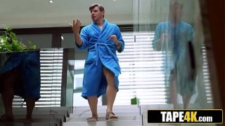 Sexy Young Czech Temptress Takes a Risky Dip with Boyfriend’s Dad