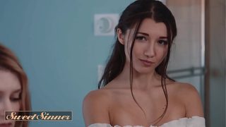 SWEET SINNER – Long Haired Stunning Babe Gets Fucked Fast And Hard In Spread Eagle Inside Her Hot Teacher’s Office